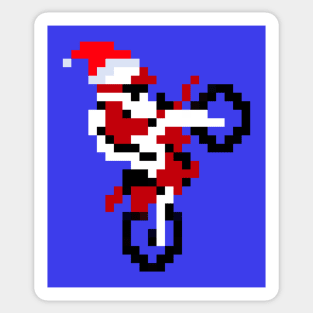 Excite Bike Christmas Sticker